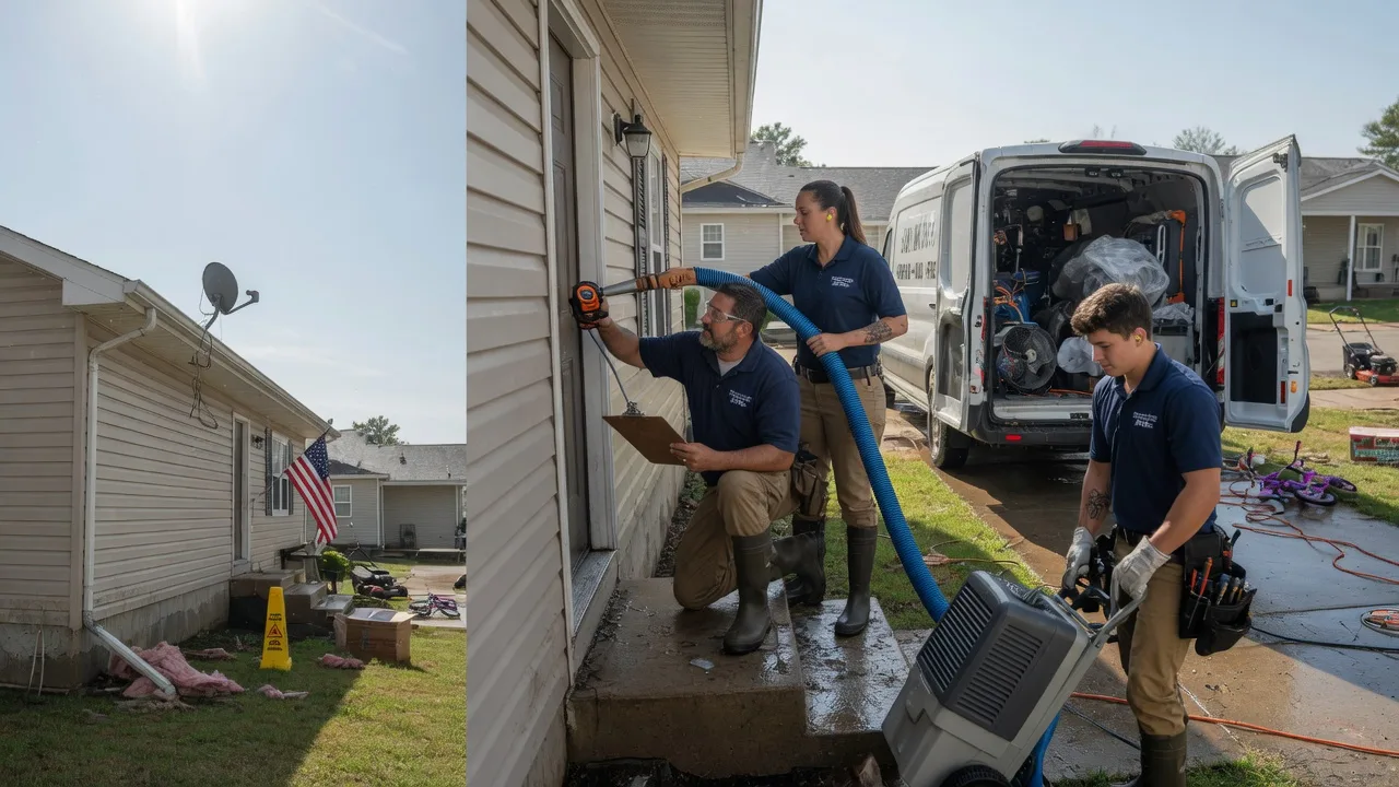 Ceiling Water Damage Restoration in Fithian, IL near me